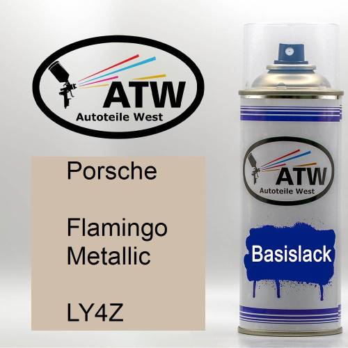 Porsche, Flamingo Metallic, LY4Z: 400ml Sprühdose, von ATW Autoteile West.